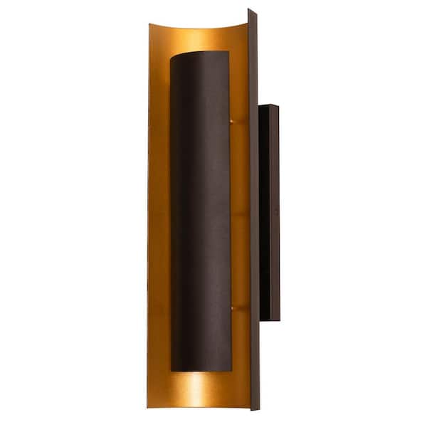 AFX Reveal 4 in. Black LED Wall Sconce