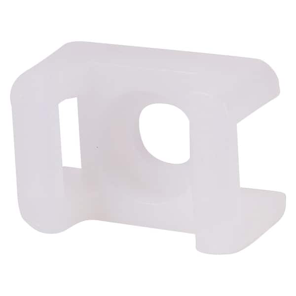 NSi Industries Saddle Mount for Cable Tie 0.236 in. Hole, Black (100-Pack)