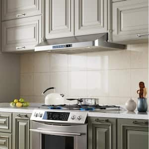 36 in. 900 CFM Ducted Under Cabinet Range Hood in Stainless Steel with 3-Way Venting Removable LEDS and Gesture Control