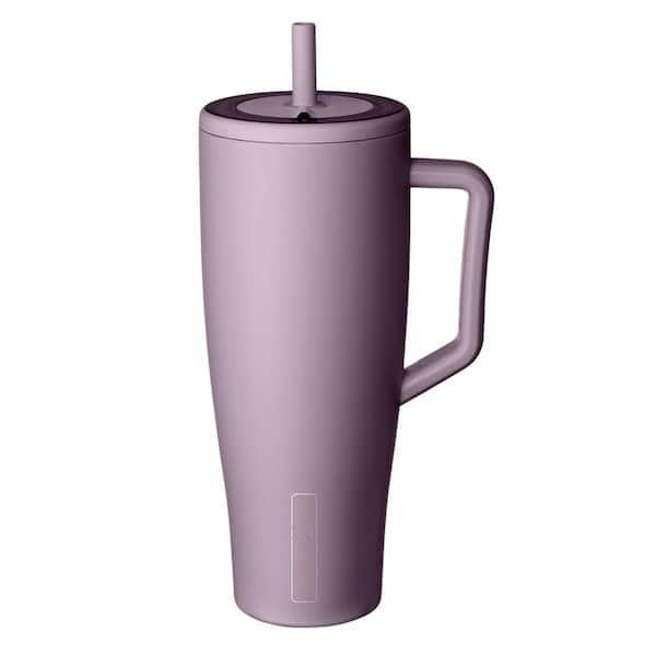40 oz. Tumbler Stainless Steel with Handle and Straw 100% Leakproof Insulated Water Bottle in Lilac Dusk