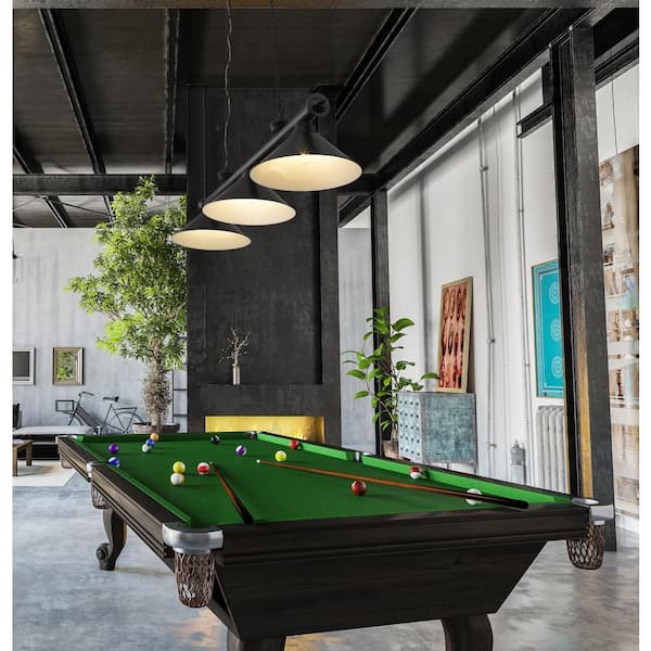 Cordon 3-Light Matte Black Plus Billiard Light Metal Matte Black
