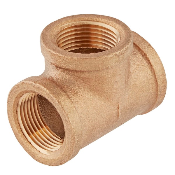 1 in. FIP Red Brass Tee Fitting
