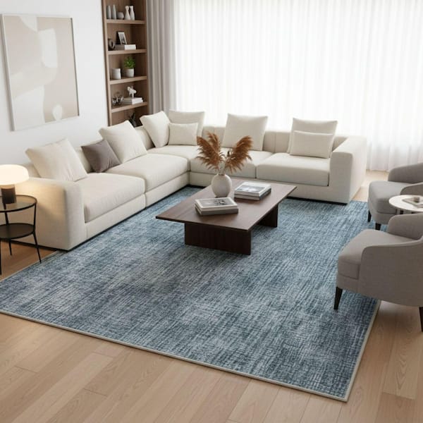 Ottomanson Area Rug 7 ft. x 7 ft. 10 in.-Soft Non-Slip Rug for