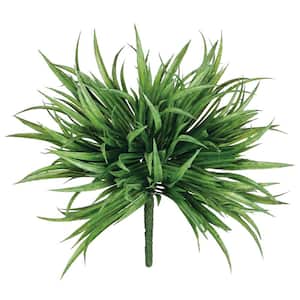7" Artificial Green Mini Grass Bush