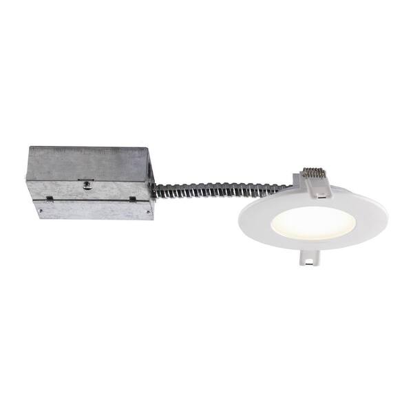 BAZZ 4 in. Tunable New Construction/Remodel Wi-Fi Slim Mood LED Recessed Fixture Kit