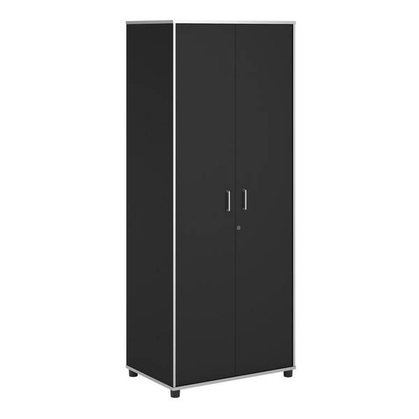 SystemBuild Apollo 74.31 in. H x 29.68 in. W x 19.68 in. D Tall Freestanding Cabinet in Black