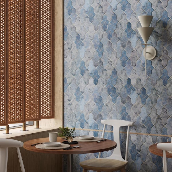 Ivy Hill Tile Tripoli Cruz Denim Blue 4.84 in. x 8.46 in