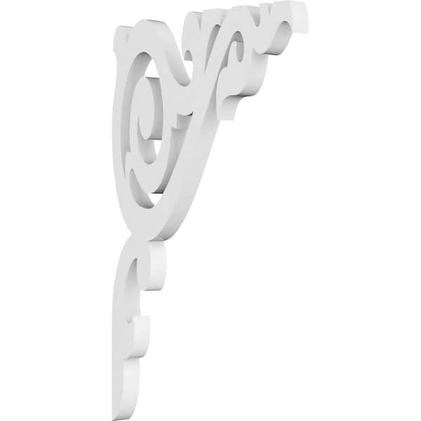 Ekena Millwork 5/8 in. W x 11 in. H x 10 in. D PVC Vienna Bracket