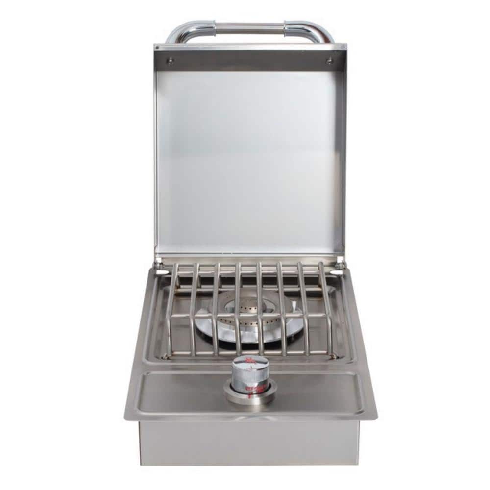 13.38'' Stainless Steel Single Side Burner with Lid