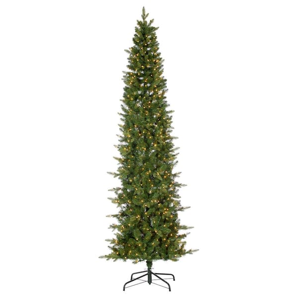 Sterling 9 ft. Artificial Natural Cut Narrow Saginaw Spruce Christmas Tree