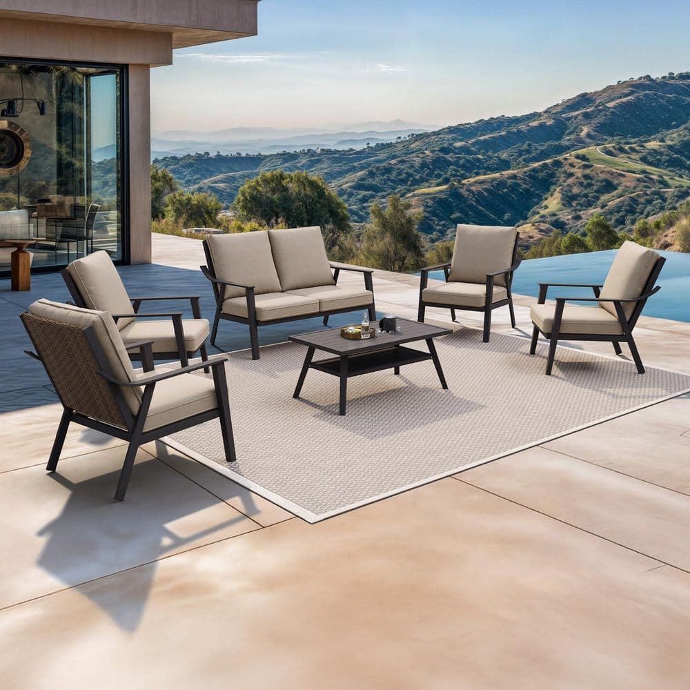 NEIGHBORHOOD × ACME Furniture ＋オマケ PURPLE LEAF 6-Piece Patio Furniture Set w/ Thick Cushions