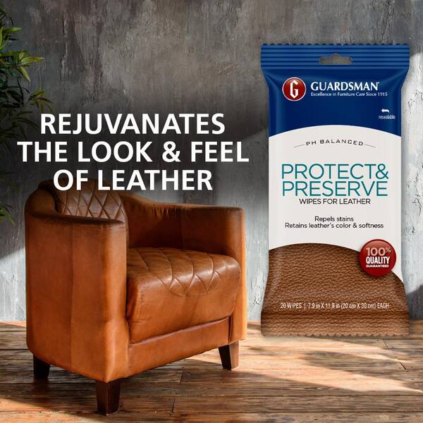 Guardsman Leather Protector Wipe - 20 count