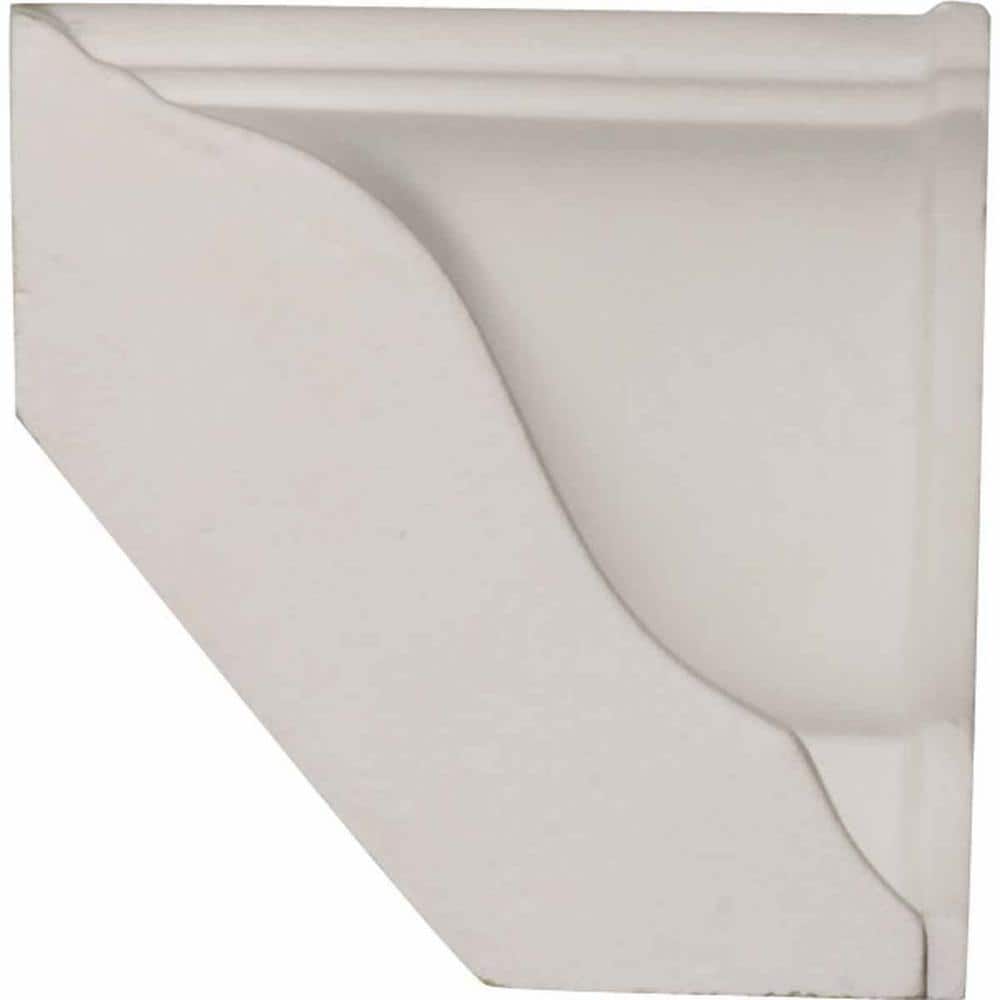 White Polyurethane Crown Moulding Inside Corner Block