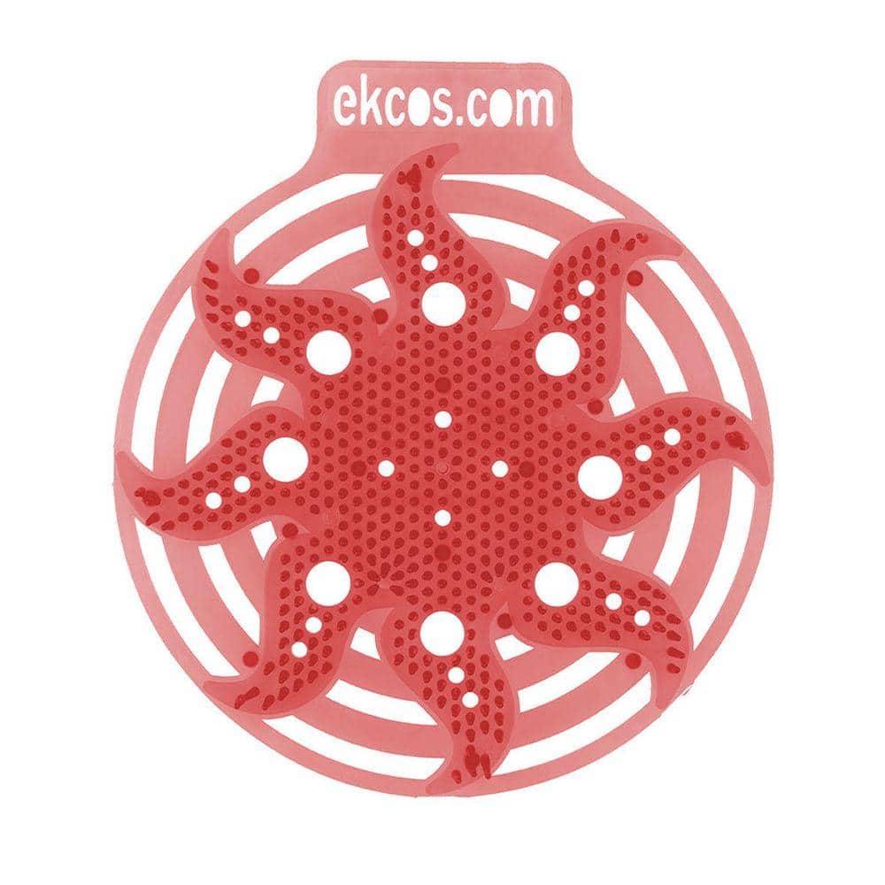 Melon Fragrance Anti-Splash Red Urinal Screen (10 per Box)