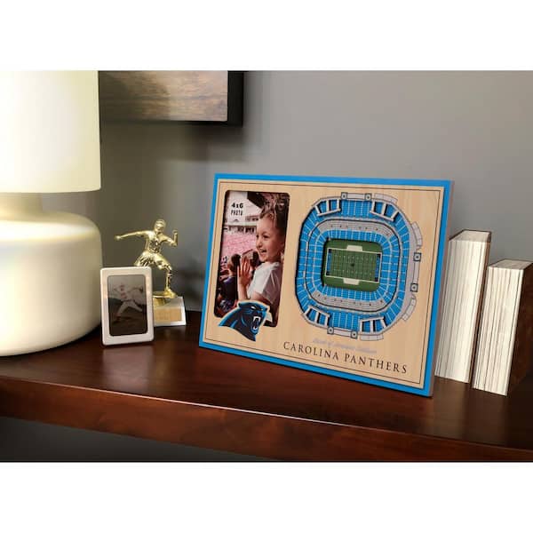 NFL Carolina Panthers Team Colored 3D StadiumView with 4 in. x 6 in. Picture Frame