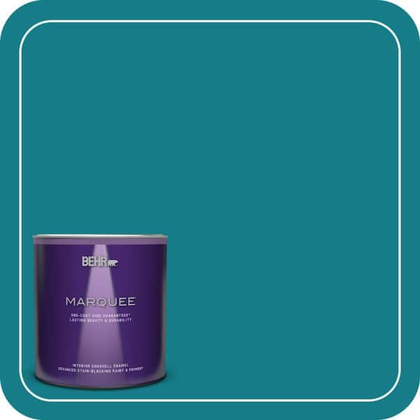 BEHR MARQUEE 1 qt. #PPU13-01 Caribe One-Coat Hide Eggshell Enamel Interior Paint & Primer