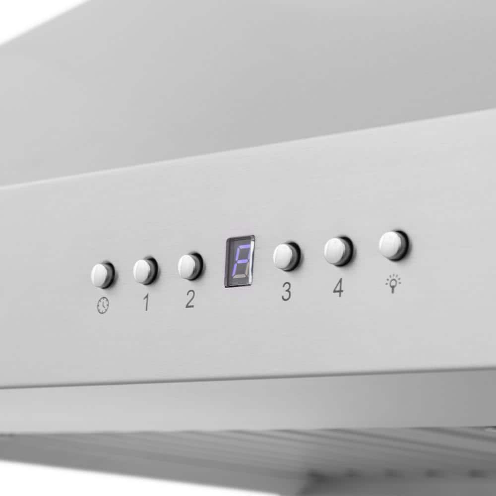 36-inch Stainless Steel Wall Mount Range Hood with Bluetooth Speakers