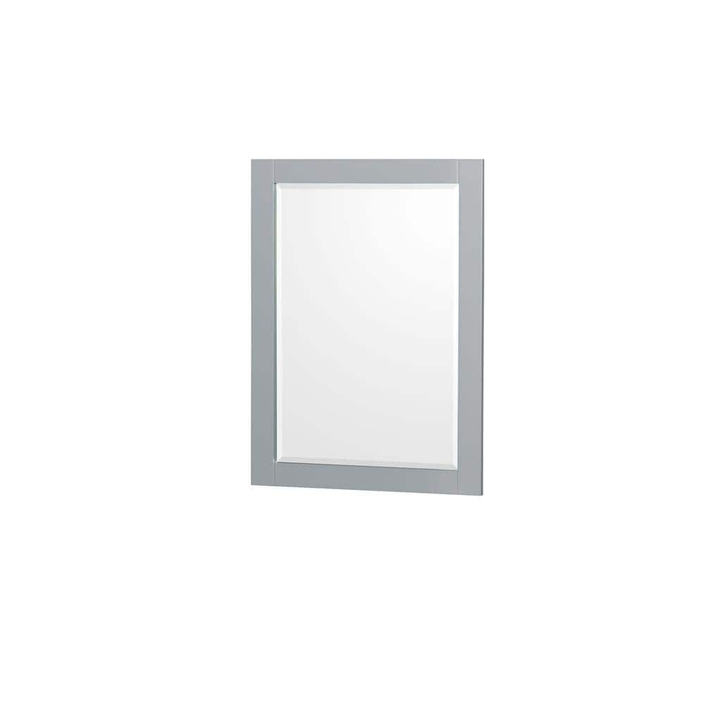Sheffield 36" Gray Single Bathroom Vanity with White Marble Top