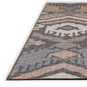 Modena Bison 1 ft. 8 in. x 2 ft. 6 in. Ikat Accent Rug