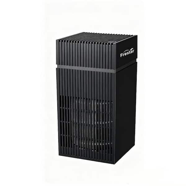 Desktop USB Air Purifier for Office/Desk; HEPA Filter; Pollen/Dust/Odor; No Adapter (Black)