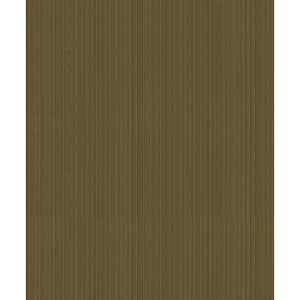 Boutique Collection Gold Shimmery Vertical Stripe Non-pasted Paper on Non-woven Wallpaper Roll
