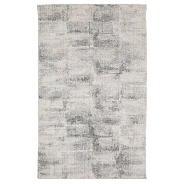 Cadence Beige/Gray 9 ft. x 12 ft. Neutral Abstract Wool-Viscose Hand-Loomed Indoor Area Rug