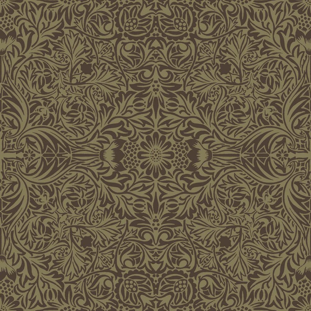 Brown Ceiling Intricate Floral Wallpaper price history on PriceWatchPro