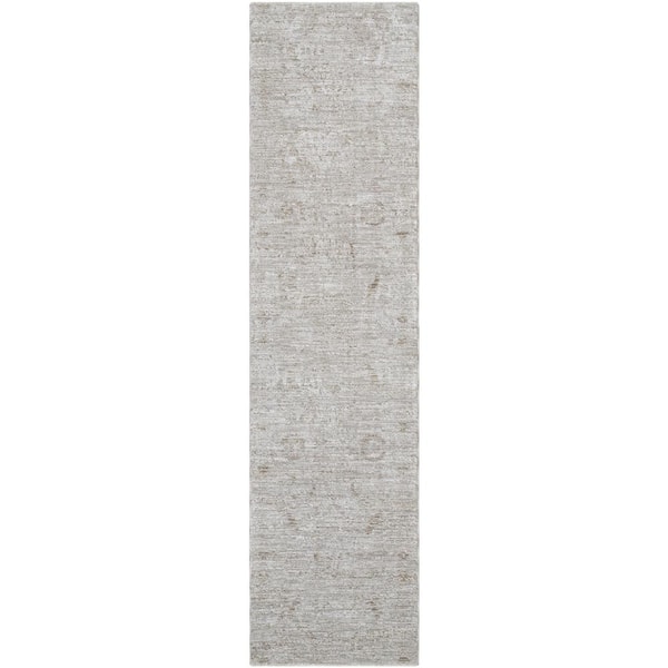 Livabliss Masterpiece Gray Traditional 2 ft. x 7 ft. Indoor Area Rug