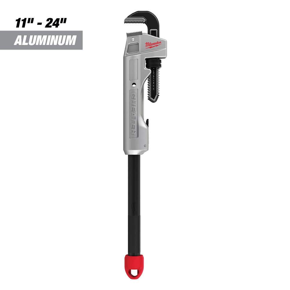 Milwaukee Aluminum Cheater Pipe Wrench 48-22-7318 The Home Depot