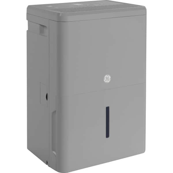 GE 50-Pint Dehumidifier with Built-in Pump for Basement, Garage or Wet Rooms up to 4500 sq. ft. in Grey, ENERGY STAR