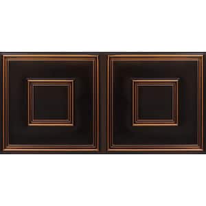 Town Square Antique Copper 2 ft. x 4 ft. PVC Faux Tin Lay-in or Glue-up Ceiling Tile (200 sq. ft./case)