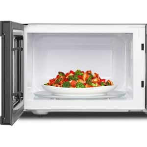 1.6 cu. ft. Countertop Microwave in White with 1,200-Watt Cooking Power