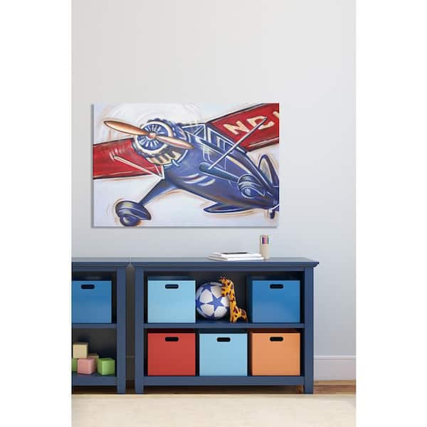 Unbranded 12 in. H x 18 in. W "Vintage Flyer" by Reesa Qualia Printed Canvas Wall Art