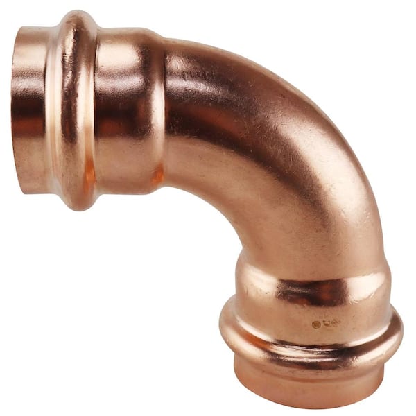 PRESSFAST 1 in. x 1 in. Copper 90-degree Press x Press Elbow Fitting