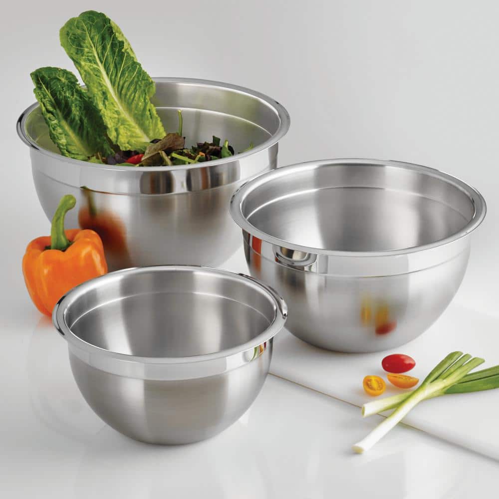 Livingreen 3 Mixing Bowls Acero Inoxidable de alta Calidad para Cocina