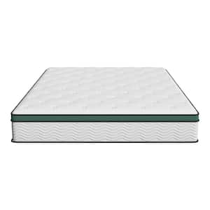 KING Size Medium Firm Hybrid Memory Foam 12 in. Breathable and Cooling Mattress