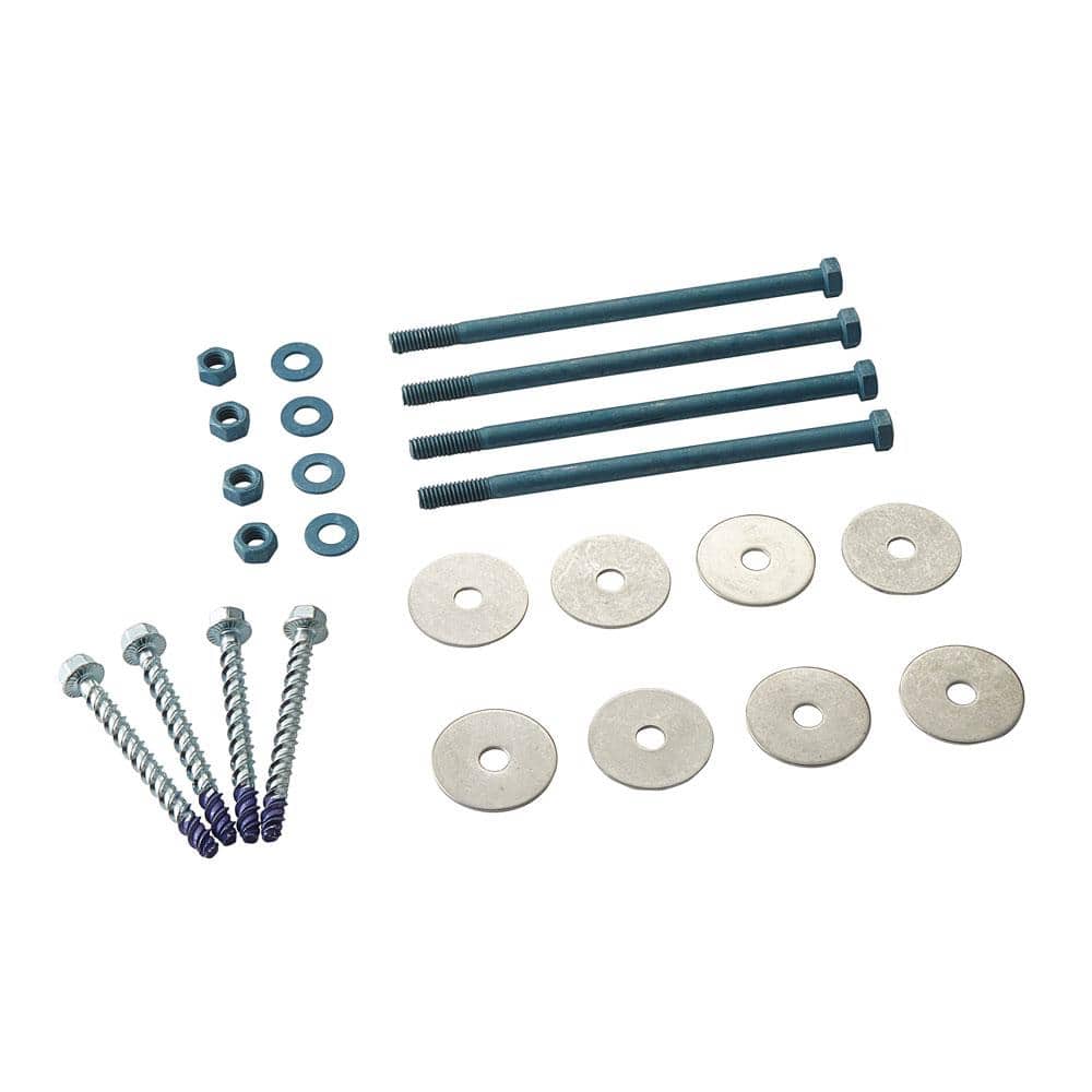 CitySide Matte Aluminum Post Hardware Kit - Black (Includes Hardware for In