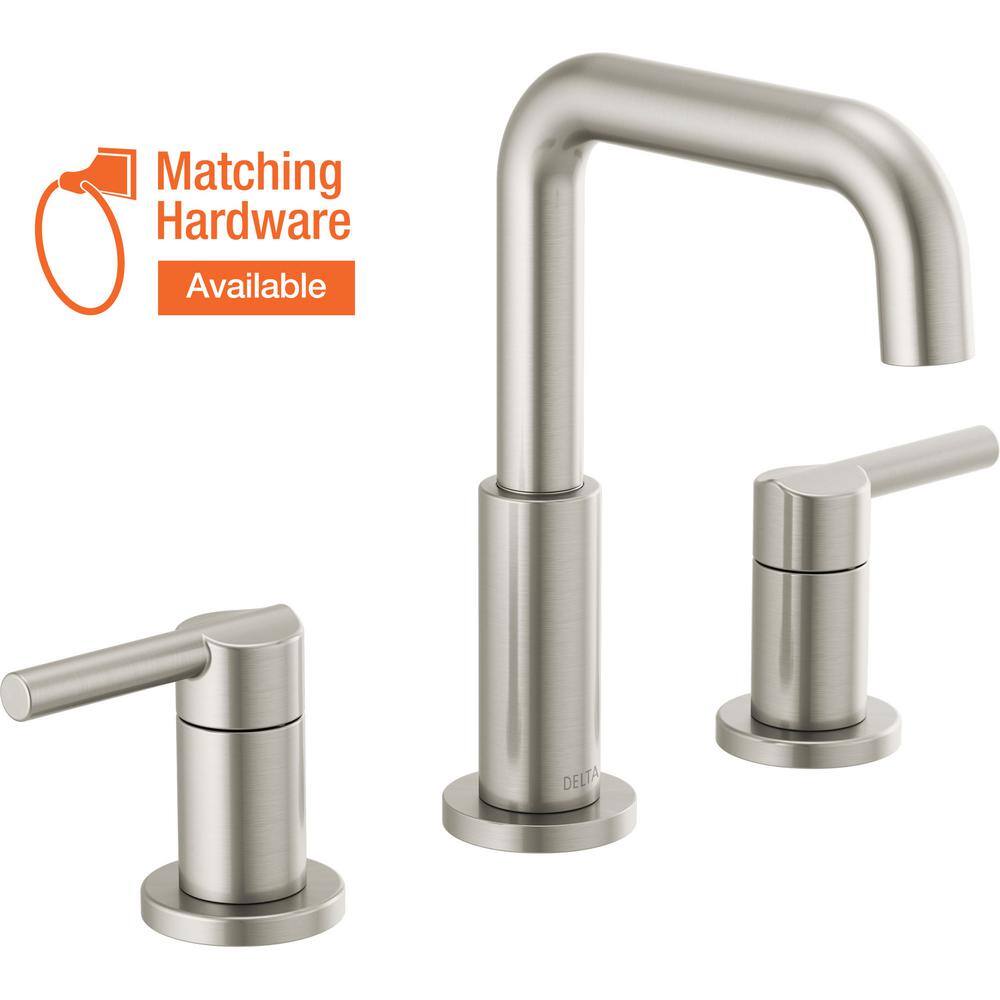 Delta Nicoli 8 in. Widespread 2-Handle Bathroom Faucet in