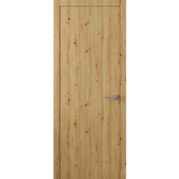 3011 18 in. x 96 in. Sold Core Caramel Oak Color Wood Interior Door Kit with Quick Assemble Jamb
