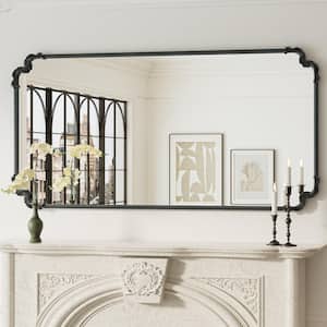 KeonJinn 48 in. H x 32 in. W Framed Rectangular Vintage Mirror