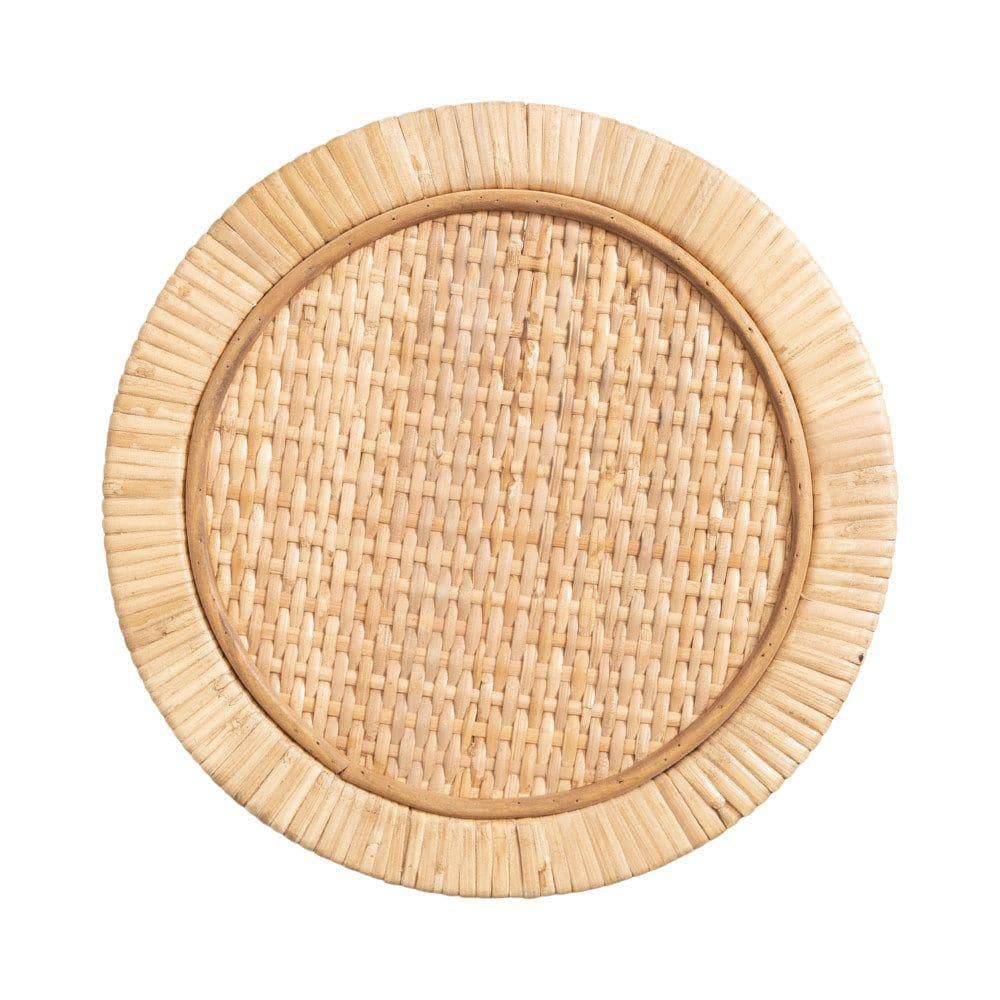 Rafina 8.5 in. Natural Round MDF End Table - thumbnail 2