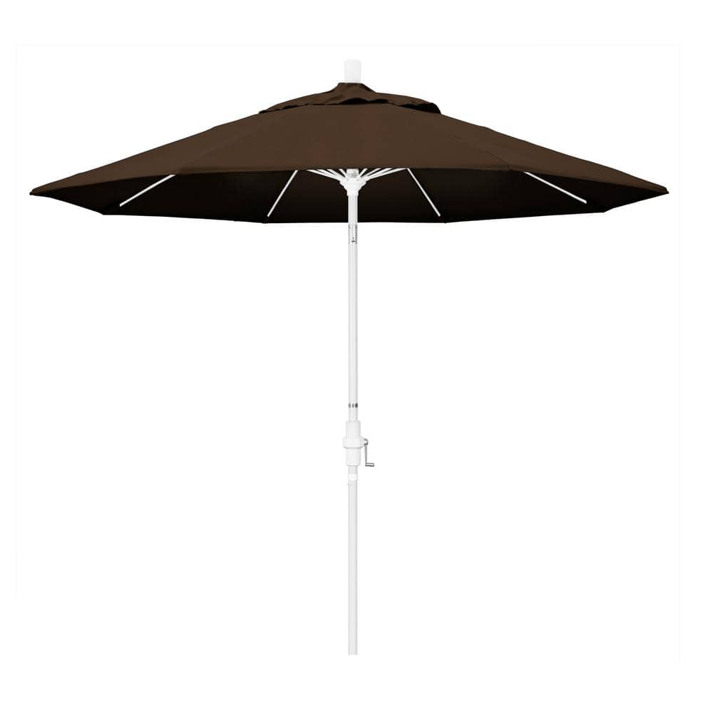 9 ft. Fiberglass Collar Tilt Patio Umbrella in Mocha Pacifica price history on PriceWatchPro