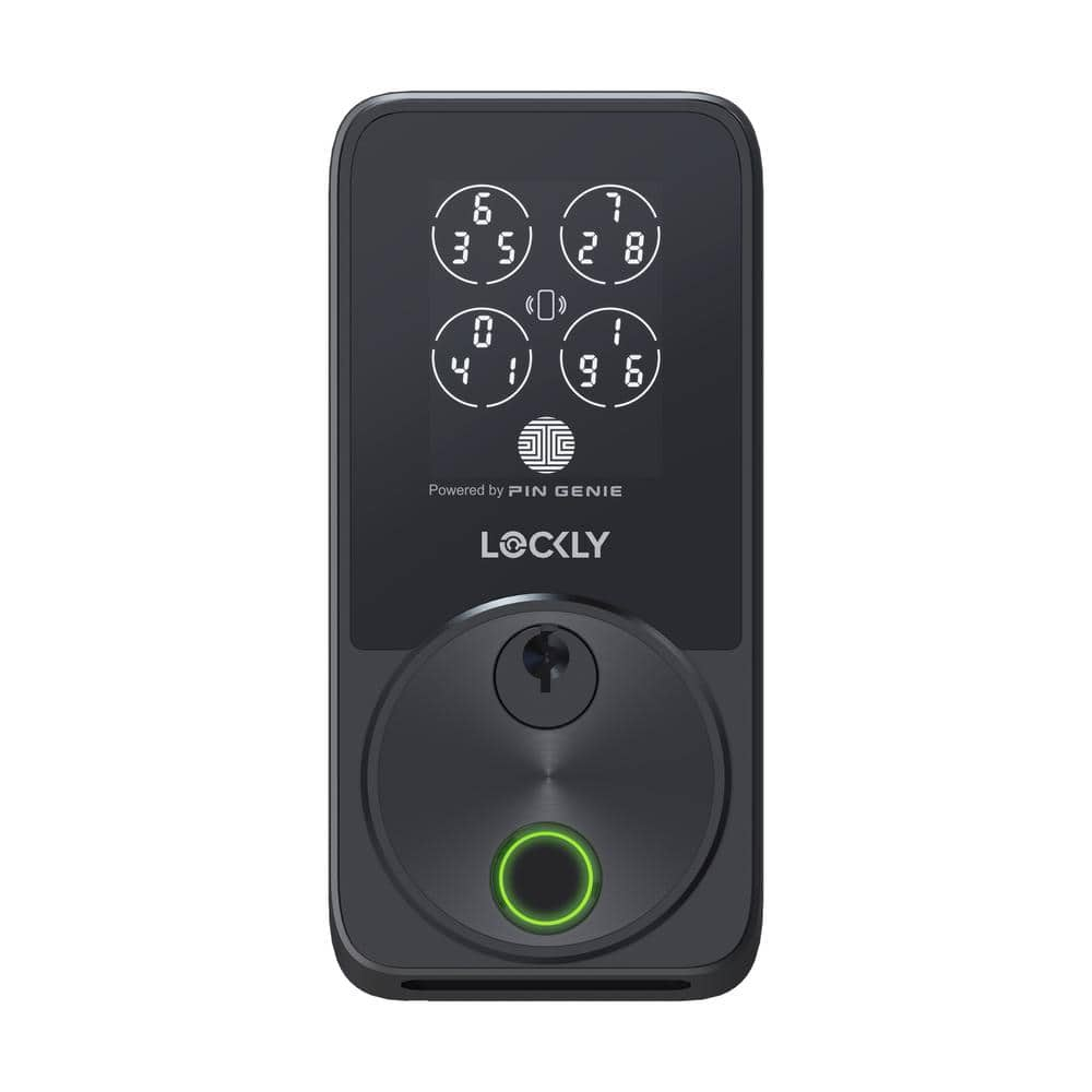 Lockly Secure Pro Zeno Series Matte Black Deadbolt WiFi Smart Lock ...