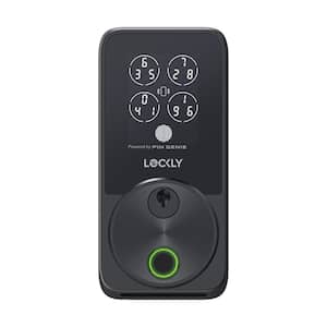 Secure Pro Zeno Series Matte Black Deadbolt WiFi Smart Lock, Biometric Fingerprint, RFID, Keypad, Siri/Alexa/Google