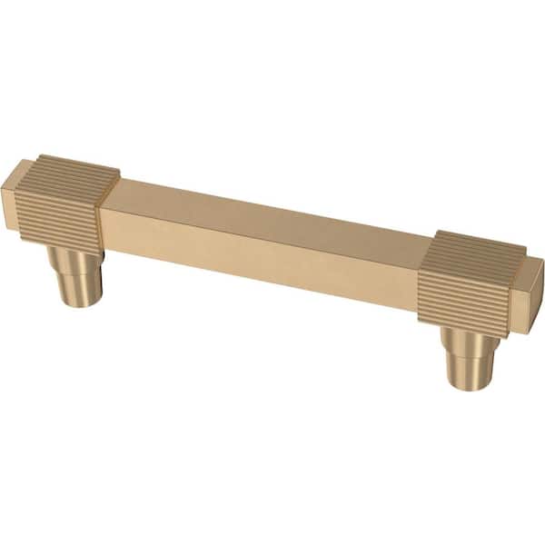 Liberty Fluted Square 3-3/4 in. (96 mm) Champagne Bronze Drawer Pull