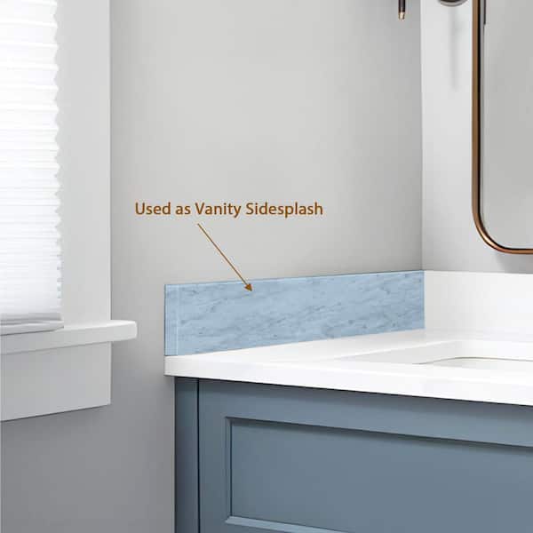 YASINU 36 in. W x 4 in. H Natural Marble Vanity Top