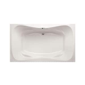 Providence 60 in. Acrylic Rectangular Drop-in Air bath Bathtub in White