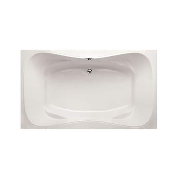 Hydro Systems Providence 72 in. Acrylic Rectangular Drop-in Air Bath Bathtub in White