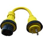 1.5 ft. 10/3 30 Male to 50 Amp Female Marine Shore Power Adapter