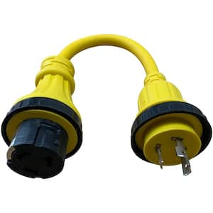 1.5 ft. 10/3 30 Male to 50 Amp Female Marine Shore Power Adapter